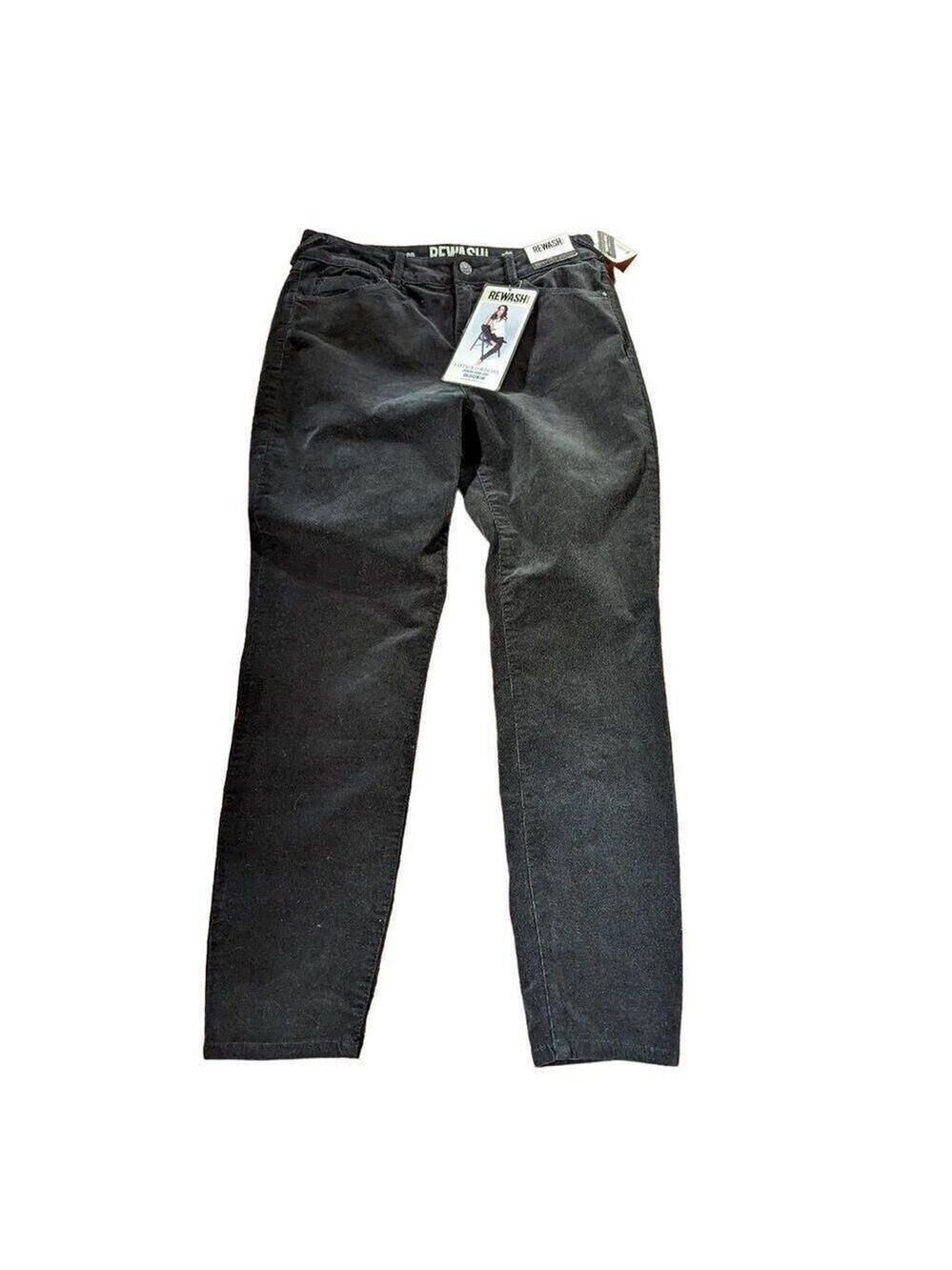 Rewash Women's Black Vintage Skinny High Rise Corduroy Pants Size 9R NWT